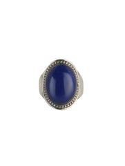 925 Sterling Silver Lapis Ring for Women | Gemstone Ring | Handmade Silver Jewelry | Elegant Daily Wear Gift