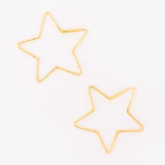Fusionari 925 Sterling Silver Gold Plated Earrings for Women | Handmade Minimalist Jewelry | Lightweight |Elegant Everyday Wear Gift |1.6 gm | Size 3x3 cm |  1 Pair