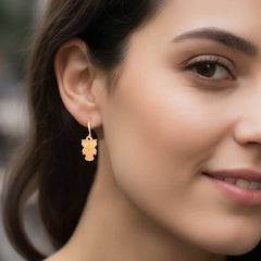 925 Sterling Silver Gold Plated Earrings for Women | 2.5 Micron Gold Plated Jewelry | Elegant Gift