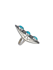 925 Sterling Silver Turquoise Ring for Women | Gemstone Ring | Handmade Silver Jewelry | Elegant Daily Wear Gift