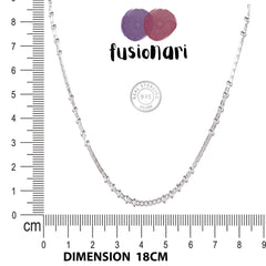 Fusionari 925 Sterling Silver Chain – Elegant Timeless Necklace for Women & Men – Premium Everyday Jewelry & Gift
