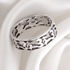 925 Sterling Silver Plain Silver Ring for Women | Authentic Silver Jewelry | Handcrafted Elegant Gift