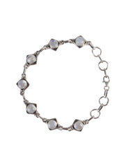 925 Sterling Silver Moonstone Bracelet for Women | Gemstone Bracelet | Handmade Silver Jewelry | Elegant Daily Wear Gift