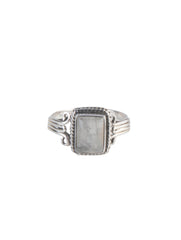 925 Sterling Silver Moonstone Ring for Women Handmade Gemstone Ring Adjustable Statement Jewelry Birthday Gift