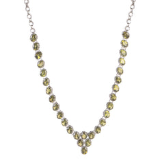 925 Sterling Silver Peridot Pendant Necklace with 18" Chain for Women | Gemstone Jewelry | Wedding Gift for Her