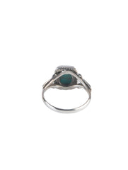 925 Sterling Silver Turquoise Ring for Women Handmade Gemstone Ring Adjustable Statement Jewelry Birthday Gift