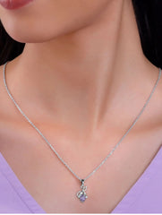 925 Sterling Silver Amethyst Pendant  Handmade Gemstone Necklace for Women Elegant Jewelry Gift