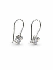 Piyal – AD Zircon Silver Drop Earrings