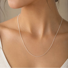 925 Sterling Silver Handmade Chain Necklace for Women and Girls