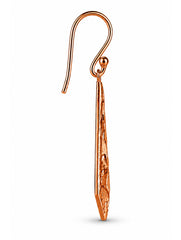 925 Sterling Silver Long Filigree Drop Earrings for Women, Pointed Floral Dangle Jewellery