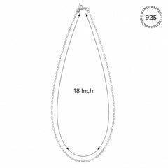925 Sterling Silver Chain with Spring Lock