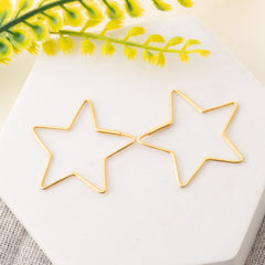 Fusionari 925 Sterling Silver Gold Plated Earrings for Women | Handmade Minimalist Jewelry | Lightweight |Elegant Everyday Wear Gift |1.6 gm | Size 3x3 cm |  1 Pair