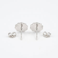 925 Sterling Silver Stud Earrings for Women | Minimal Plain Silver Earrings | Office Wear Daily Wear Jewelry Gift