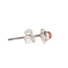 925 Sterling Silver Carnelian Eartops for Women | Natural Gemstone Jewelry | Elegant Gift