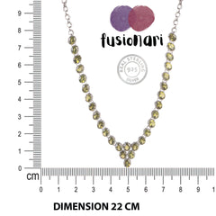 925 Sterling Silver Peridot Pendant Necklace with 18" Chain for Women | Gemstone Jewelry | Wedding Gift for Her