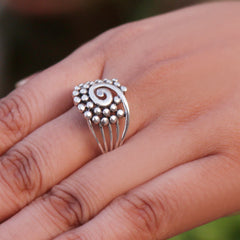 Fusionari 925 Sterling Silver Ring for Women | Handmade Minimalist Jewelry | Stylish Everyday Classic Design | One Piece