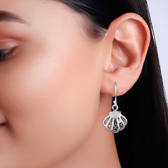 Fusionari 925 Sterling Silver Earrings | Handmade Minimalist Jewelry | Elegant Timeless Design | Size 2.8x1.4 cm | One Pair