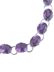 925 Sterling Silver Amethyst Bracelet for Women Handmade Gemstone Bracelet Elegant Jewelry Gift for Her