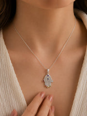 925 Sterling Silver Chakra Pendant for Women | Gemstone Pendant | Handmade Silver Jewelry | Elegant Daily Wear Gift