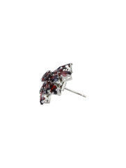 925 Sterling Silver Garnet Stud Earrings for Women | Gemstone Earrings | Handmade Silver Jewelry | Elegant Daily Wear Gift