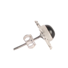 925 Sterling Silver Black Onyx Eartops for Women | Natural Gemstone Jewelry | Elegant Gift