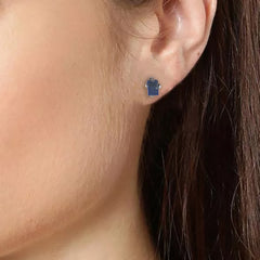 925 Sterling Silver Citrine Stone Earrings for Women | Handmade  Gemstone Jewelry