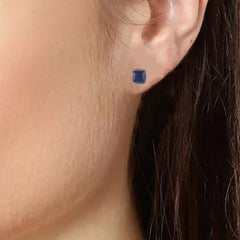 925 Sterling Silver Labradorite Earrings for Women | Grey Stone for Intuition