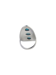 925 Sterling Silver Turquoise Ring for Women | Gemstone Ring | Handmade Silver Jewelry | Elegant Daily Wear Gift