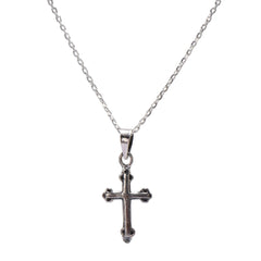 925 Sterling Silver Cross Charm Minimalist Pendant