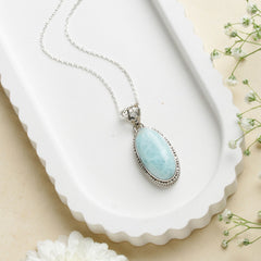 Salila – Larimar Silver Pendant