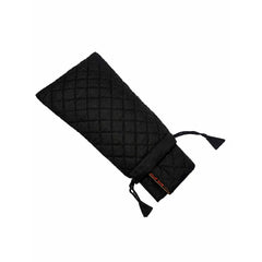 Quilted Board Game "SNAKES & LADDER" embroidered on cotton fabric with playing dice and wooden coins in a zip pouch