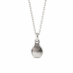 925 Sterling Silver Garnet Gemstone Classic Round Design Pendant