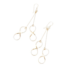 925 Sterling Silver Gold Plated Drop Dangle Earrings for Women & Girls