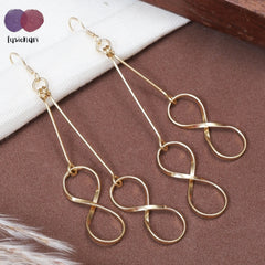 925 Sterling Silver Gold Plated Drop Dangle Earrings for Women & Girls