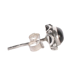 925 Sterling Silver Black Onyx Eartops for Women | Natural Gemstone Jewelry | Elegant Gift