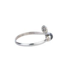 Fusionari 925 Sterling Silver Garnet Toe Ring for Women | Adjustable Red Gemstone Toe Ring | Minimal Jewelry