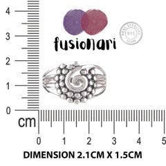 Fusionari 925 Sterling Silver Ring for Women | Handmade Minimalist Jewelry | Stylish Everyday Classic Design | One Piece