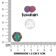 925 Sterling Silver Turquoise Eartops for Women | Natural Gemstone Jewelry | Elegant Gift