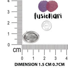 925 Sterling Silver Blue Topaz Eartops for Women | Authentic Silver Jewelry | Handcrafted Elegant Gift