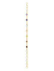 925 Sterling Silver Gold Plated Chakra Bracelet for Women | Gemstone Bracelet | Handmade Jewelry | Elegant Daily Wear Gift (Copy)