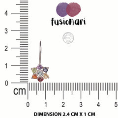 925 Sterling Silver Chakra Stone Earrings for Women | Authentic Silver Jewelry | Handcrafted Elegant Gift