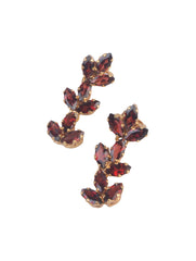 925 Sterling Silver Gold Plated Garnet Earrings for Women | Gemstone Earrings | Handmade Jewelry | Elegant Daily Wear Gift