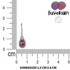 925 Sterling Silver Garnet Earrings for Women |Silver Jewelry | Handcrafted Elegant Gift
