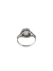 925 Sterling Silver Moonstone Ring for Women Handmade Gemstone Ring Adjustable Statement Jewelry Birthday Gift