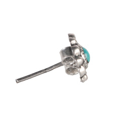 925 Sterling Silver Turquoise Eartops for Women | Natural Gemstone Jewelry | Elegant Gift