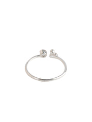 925 Sterling Silver Zircon Ring for Women Handmade Gemstone Ring Adjustable Statement Jewelry Birthday Gift