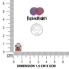 925 Sterling Silver Carnelian Eartops for Women | Natural Gemstone Jewelry | Elegant Gift
