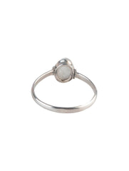 925 Sterling Silver Moonstone Ring for Women Handmade Gemstone Ring Adjustable Statement Jewelry Birthday Gift