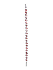 925 Sterling Silver Garnet Bracelet for Women | Gemstone Bracelet | Handmade Silver Jewelry | Elegant Daily Wear Gift