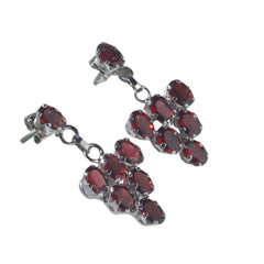 Srotas – Garnet Drop Earrings